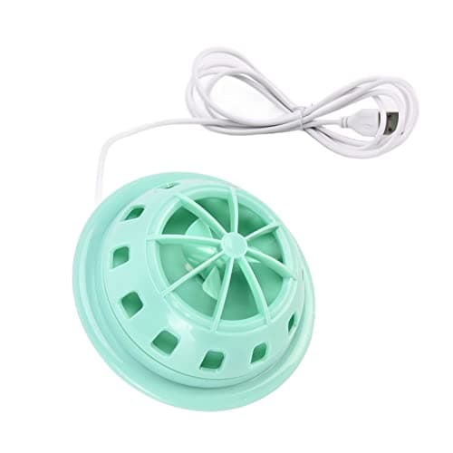 SUNGOOYUE Portable Mini Ultrasonic Dishwasher, ABS USB Powered Compact Sink Cleaner 7V 14W, IP67 No Leakage Design for Travel RV Apartment College Room Fruit Bowl Washing (Green)
