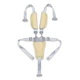 Nylon 5 Point Harness with PU Cushioned Shoulder Straps Adjustable Length for Highchairs Strollers Adjustable Dinning Chair Security Belt