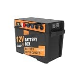 Smart Battery Box for Marine,12V Power Center with USB and Anderson Plug, Multi Ports & Circuit Breaker for Trolling Motor, RV & Solar Panel, Battery Not Included