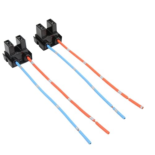Pair H7 Headlight Bulb Repair Socket Connector Wiring Harness Red Copper Heat ResistanceaH7 Headlight Socket Connector Repair Kit with Red Copper Heat Resistance and Easy Installat