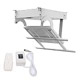 Motorized Ceiling Mount Tv Bracket Flip Down - 0-90° Flip Down TV/Monitor Bracket, 32-70 Inch TV Lift, Remote Control Large Flip Down Electric Pitched Roof