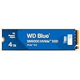 Western Digital 4TB WD Blue SN5000 NVMe Internal Solid State Drive SSD - PCIe Gen 4.0, M.2 2280, Up to 5,500 MB/s - WDS400T4B0E [New Generation]