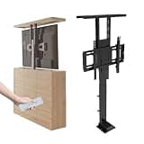 Electric TV Lift Stand - Adjustable TV Mount Bracket - Telescopic Electric TV Lift - Can Be Hidden in A Cabinet Motorized Tv Mount, Up to 60kg