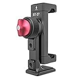 Metal Phone Tripod Mount 3 Cold Shoes & Arca Port, 360° Smartphone Tripod Adapter for iPhone 17 16 15 Cell Phone Stand Holder for Desktop Video Live Streaming Vlogging Rig