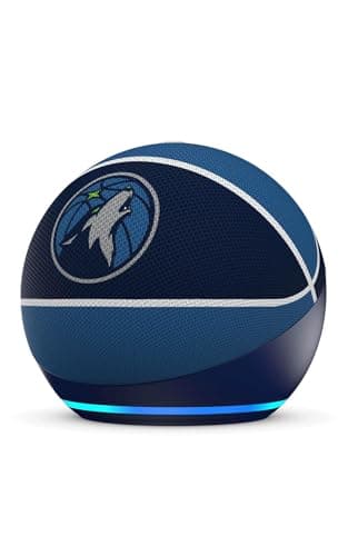 Amazon Echo Dot (newest model) | Officially Licensed NBA Limited-Edition | Minnesota Timberwolves