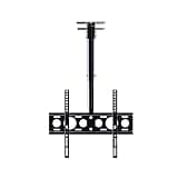Ceiling Tv Mount Bracket, Tilt Swivel Tv Mount, Fits 26-60 Inch Flat Panel Televisions, Adjustable Height, Max 400X400Mm, Black Tv Bracket