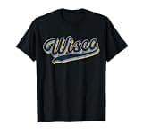 Vintage Wisco Classic Script City-Connect State Connect T-Shirt