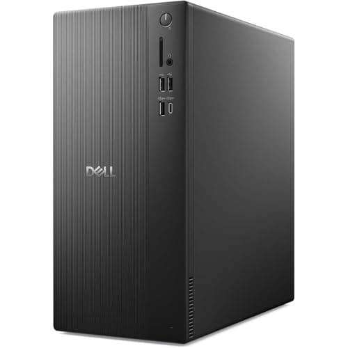 Dell ECT1250 Ai Desktop Computer - Series 2 Intel Core Ultra 7-265 Processor, 16GB DDR5 RAM, 8TB NVMe SSD, Intel Arc A380 6GB GDDR6, Wired Keyboard and Mouse, Windows 11 Home, Black