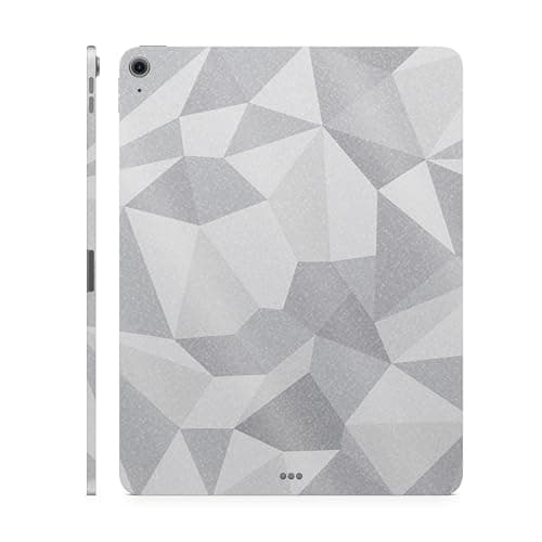 Glossy Glitter Tablet Skin Compatible with Apple iPad Air 13 (M2) 2024 - Gray Polygon - Premium 3M Vinyl Protective Wrap Decal Cover - Easy to Apply | Crafted in The USA by MightySkins