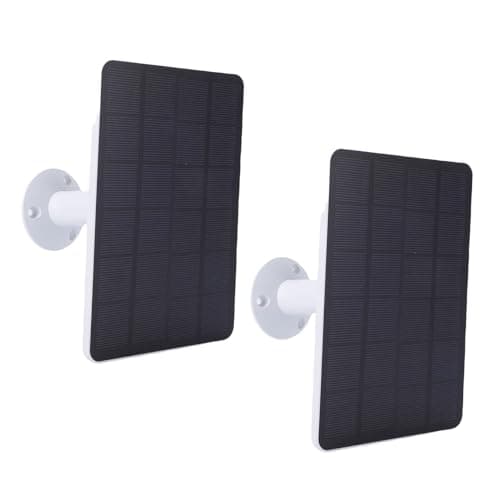 Luocute Panel, Solar Charger with 9.8ft Cable, DC USB C Micro USB Ports, IP65, for Cam Plus Pro Battery and Stick Up Cam