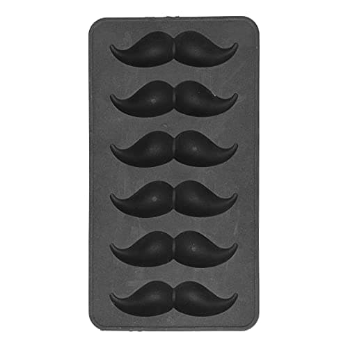 Mustache-Shaped Silicone Ice Tray – Flexible for Whiskey, Cocktail & Party Drinks, Easy Release & Stackable Design