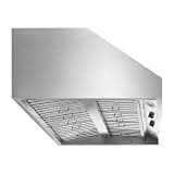 SINDA 36-Inch Outdoor BBQ Vent Hood 304 Stainless Steel with 4-Speed Fan Control 1050 CFM Single Blower Adjustable LED Lights Commercial Baffles