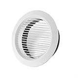 Adjustable Wall Vent Cover 75 200mm Diameter Round ABS Grille with Rotatable Button for Airflow Adjustment and Removable Panel for Cleaning (200mm)