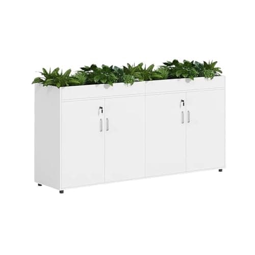 LINKIO Home Office Filing Cabinets 4-Door Filing Cabinet Solid Wood Filing Cabinet Simple Planter Cabinet Storage Cabinet with Lock Size: 62 Inches Printer Stand with Drawer