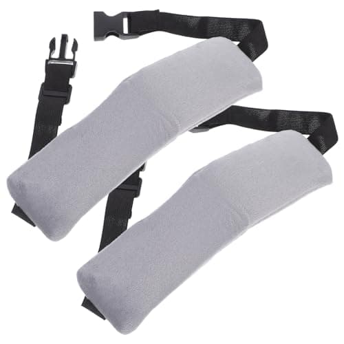 SUPVOX Airplane Head Strap Neck Support Strap for Sleep Travel Pillow Gray 2pcs Comfortable Headrest for Plane and Car Use