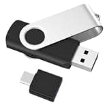 ABLAZE 128GB Flash Drive with Type C Adater, USB 2.0 Thumb Drive 128GB USB Stick Memory Stick Pendrives for Smartphones/Computer/PC