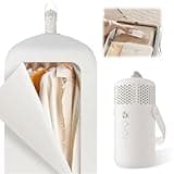Compact Portable Clothes Dryer Machine for Apartment RV Travel Premium 1000W Mini Dryer Clothing Dryer Multifunctional Intelligent with Dry Bag Hook for Light Clothes Und