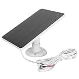 Heayzoki Solar Panel Charger for Doorbell, 10W 5V 600mA Solar Panel Charger with 9.8ft Cable Adjustable Mount, for 3 4 Plus Video Doorbell 2 3+ (CSP4W-U-W)