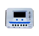 30A Solar Charger Controller 12V 24V Auto Backlight LCD High Efficiency Solar Regulator PWM with Dual USB Output