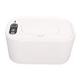 Zopsc Baby Wet Wipes Warmer Dispenser, Top Heating Wipe Warmer Holder with Digital Display, Holds 80 Wipes, Large Capacity Portable Wipe (White)