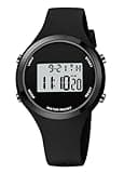 XCZAP Outdoor Sport Watches Alarm Clock Waterproof LED Digital Watch (All Black)