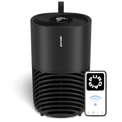 PuroAir 130i HEPA Air Purifiers for Home Pets - Covers Up To 600 Sq Ft - Filters Up To 99.9% of Pollutants, Smoke, Pollen, Dust - Quiet HEPA Air Filter - Air Purifiers for Bedroom