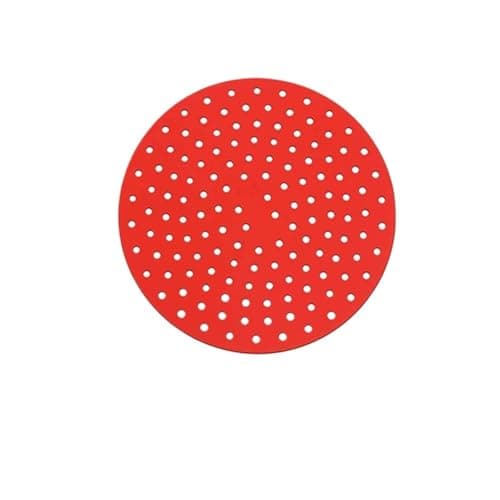 Reusable Silicone Air Fryer Liner Mat Non-Stick Steamer Pad Baking Inner Liner Cooking Mat For Kitchen Accessories Round Square(9 inch Round Red)