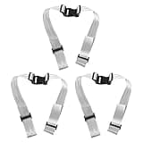 BAZEITFLOW 3pcs Adjustable High Chair Safety Straps Harness Featuring Reliable Fastening and Enhanced Stability for Home and Travel Use, Made of Sturdy Imitation Nylon