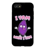 I Yam What I Yam Ube Pun Purple Yam Dad Joke Case for iPhone SE (2020) / 7/8