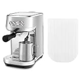 Top Protective Pad for Breville Bambino Plus Espresso Machine Top Cover Mat Coffee Machine Tamper Mat Dustproof Protective Cover Pad (Black) (White)