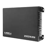 DriSentri 4 Channel Car Amplifier, 12V 2000W 4-Channel Audio Stereo Bass Speaker Car Audio Amplifiers Subwoofer Car Audio Amplifiers
