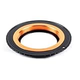 AIToWisely M42-EOS Lens Mount Adapter Ring, M42 42mm Screw Mount Lens to EF/EF-S Mount Camera for Canon EOS 90D 80D 77D 70D 60D 5D Mark IV III 6D II 7D Rebel T6 T7 850D 800D 760D 700D Gold Adjustable