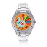 FekiLoot Watch for Men Big Face Stainless Steel Wrist Watch Personality