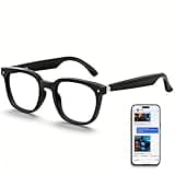 2026 AI Smart Glasses, Bluetooth Glasses for Men Women, Open-Ear Music & Calls, Touch Control, Voice Assistant, Real-Time Translation, 35g Lightweight for Business Meetings, Travel & Daily Use