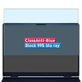 Vaxson Anti Blue Light Tempered Glass Screen Protector, compatible with Dell Alienware 16X Aurora ac16251 16" Laptop Visible Area Cover Only, 9H Film Protectors [ Not Full Coverage ]