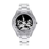 NTVOWPZO Three-Hand Analog Stainless Steel Watches for Men Easy Reader