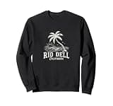 Rio Dell California Palm Tree Beach Design Sweatshirt