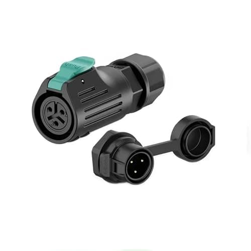 EW-LP12 Push Pull Easy Quick Locking Waterproof IP68 M12 Automotive Connector 2pin 3Pin 4Pin 5Pin 6Pin 7Pin 8pin 3A/5A 125V(3 Pin Set)