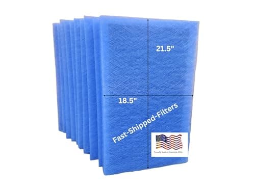 Fast-Shipped-Filters 10 Pack 20x24 Replacement Filter Pads Compatible with AirRanger Air Cleaner 20x24 Refill Blue