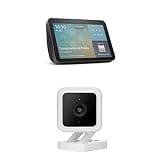 Echo Show 8 (2nd Gen, 2021 release) | HD smart display with Alexa and 13 MP camera | Charcoal | with Wyze Cam V3 bundle
