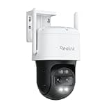 REOLINK 4K Wired WiFi Outdoor Security Camera, 8MP Dual Lens, 360 PTZ Camera, Auto Tracking, 2.4/5GHz Wi-Fi Smart Person/Vehicle/Animal Detection, 6X Hybrid Zoom, Color Night Vision, TrackMix WiFi