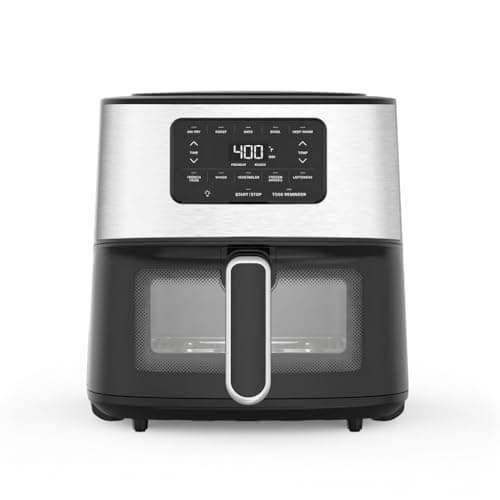 6-qt Basket Air Fryer, AIR-200NAS - PFAS-free Ceramic Nonstick, Dishwasher Safe Easy-clean Crisper Basket, Adjustable Temperature (up To 450°F)