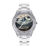 FekiLoot Watches for Men Big Face Stainless Steel Wristwatch Casual Watch