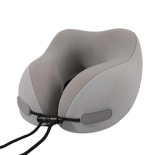 BELOWSYALER Ergonomic U Shape Travel Pillow Memory Foam Neck for Vehicle Plane Long Journeys and Use Train Relaxation