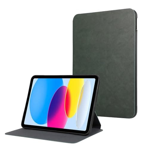 PREDCFVY Compatible with iPad 10th Generation 10.9 Inch 2022 Tablet Case, Folding Multi-Viewing Angles Stand Protective Cover Flip Shockproof PU Leather Slim Auto Sleep/Wake (Ye?Il)