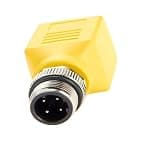 For Profinet RJ45 to M12 4 Pin D-Coded Feedthrough Bulkhead IP67 Shielded Cat6 Ethernet Connector for Industrial Automation IoT
