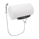1500W Electric Tank Water Heater Horizontal Wall Mount, Digital Temp Display, Shower Head & Faucet Included, Instant Hot Water, Energy Efficient, 110V Plug-In (35L/9.25gal A)