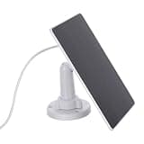 Lurrose 3w Monocrystalline Solar Panel Charger for Video Doorbell with Ip65 Waterproof Sturdy Design and Adjustable Mounting Bracket for Outdoor Installations Featuring USB, Type-c, and Dc