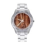NTVOWPZO Three-Hand Analog Stainless Steel Watches for Men Easy Reader