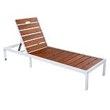 Vulcoa Outdoor Chaise Lounge Chair, Adjustable Recliner Pool Lounger with Cushion for Patio, Beach & Garden, Weather-Resistant Rattan Daybed